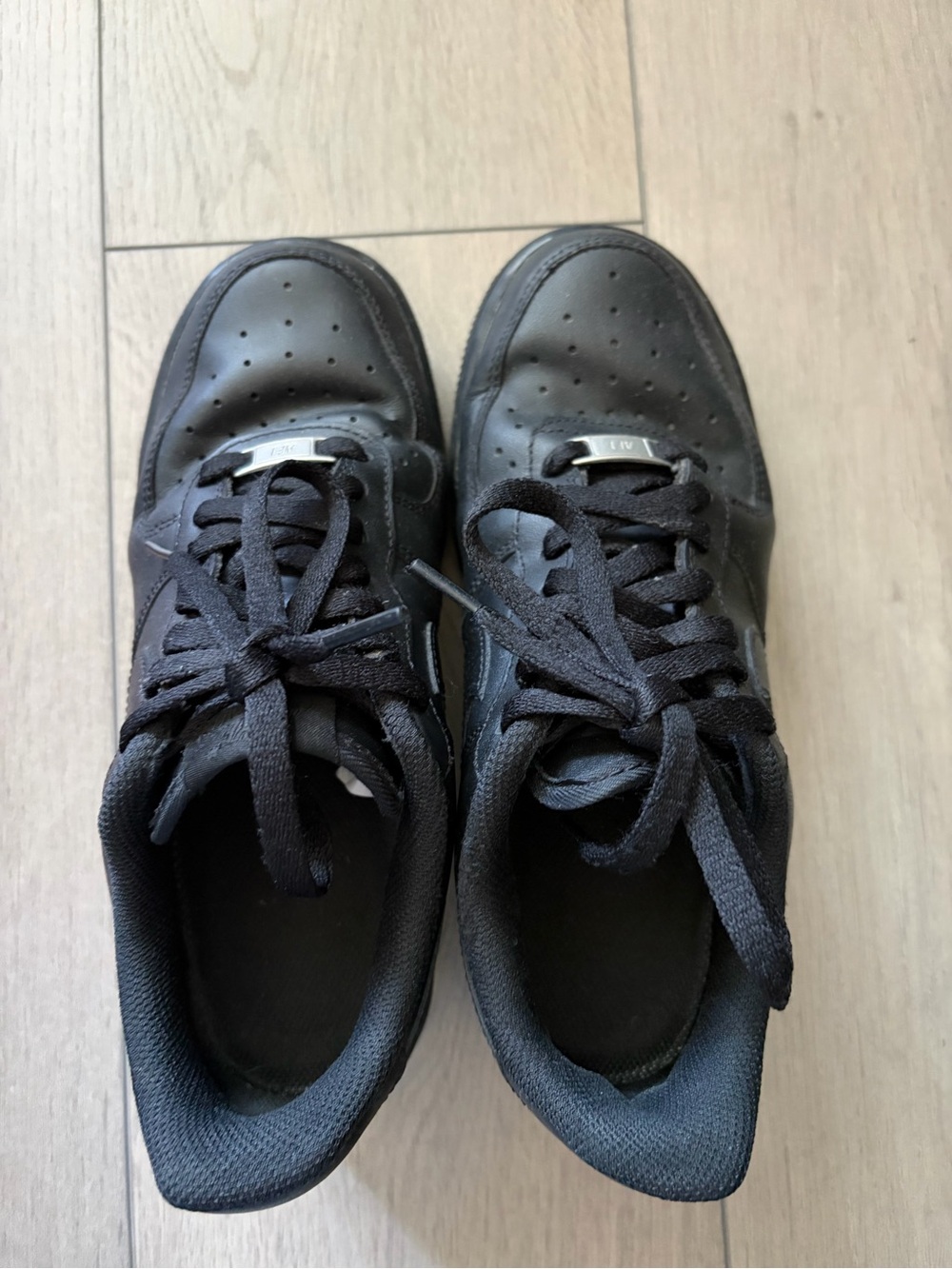 Nike Airforce 1 Women’s All-Black Low Top Sneakers